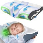 Derila Cervical Neck Pillow - a woman sleeping on a pillow