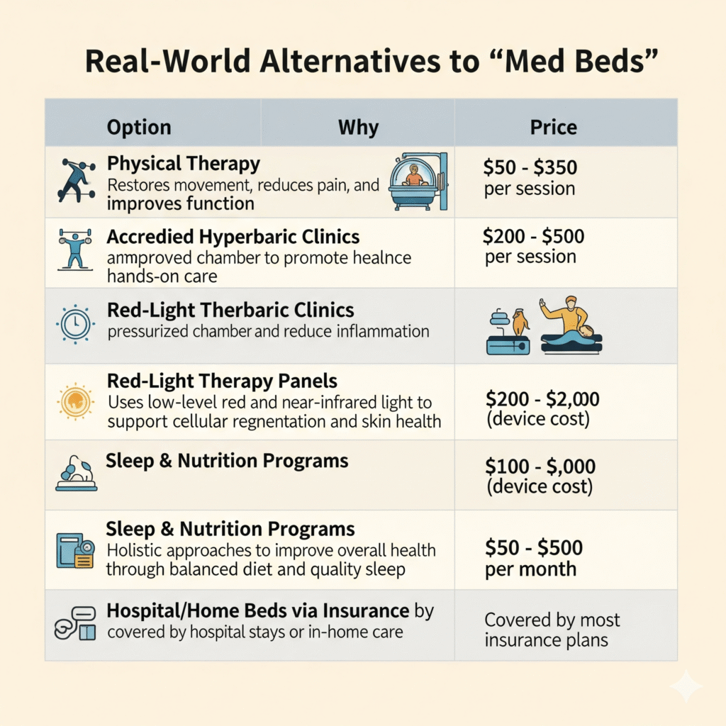 Med Beds Review — What They Are, Types, Price, Pros & Cons, and Alternatives
